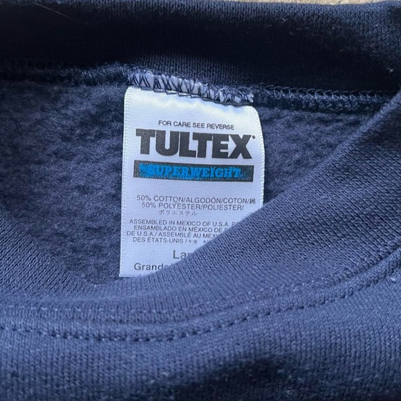 Tultex Blank Crewneck Sweatshirt - Navy - Picture 3 of 3